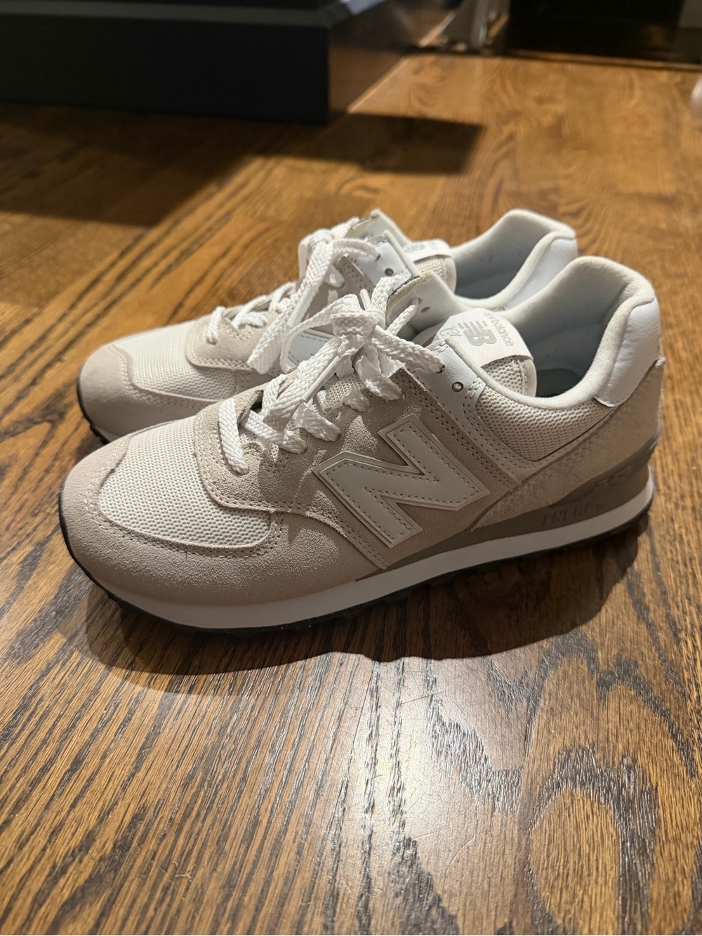 New Balance Women's Neutral Beige/Taupe Classic Lace-Up Sneakers